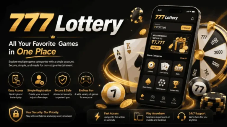 777 Lottery game app with online gaming features